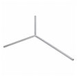 DuraGal steel traffic sign Y-leg with slot-in upright tube and Y-shaped bipod support design on a white background