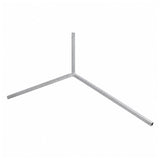 DuraGal steel traffic sign Y-leg with slot-in upright tube and Y-shaped bipod support design on a white background