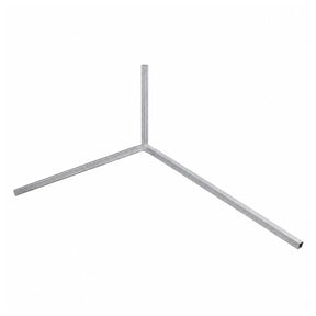 DuraGal steel traffic sign Y-leg with slot-in upright tube and Y-shaped bipod support design on a white background