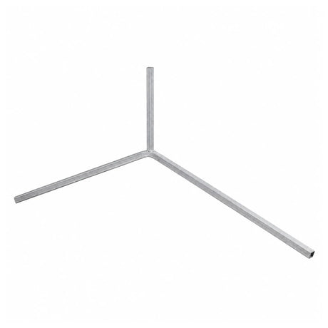 DuraGal steel traffic sign Y-leg with slot-in upright tube and Y-shaped bipod support design on a white background