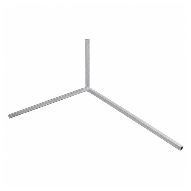 DuraGal steel traffic sign Y-leg with slot-in upright tube and Y-shaped bipod support design on a white background