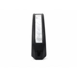 End view of the black LED warning light head showing the tapered wedge profile and the mounting slot in the end lug