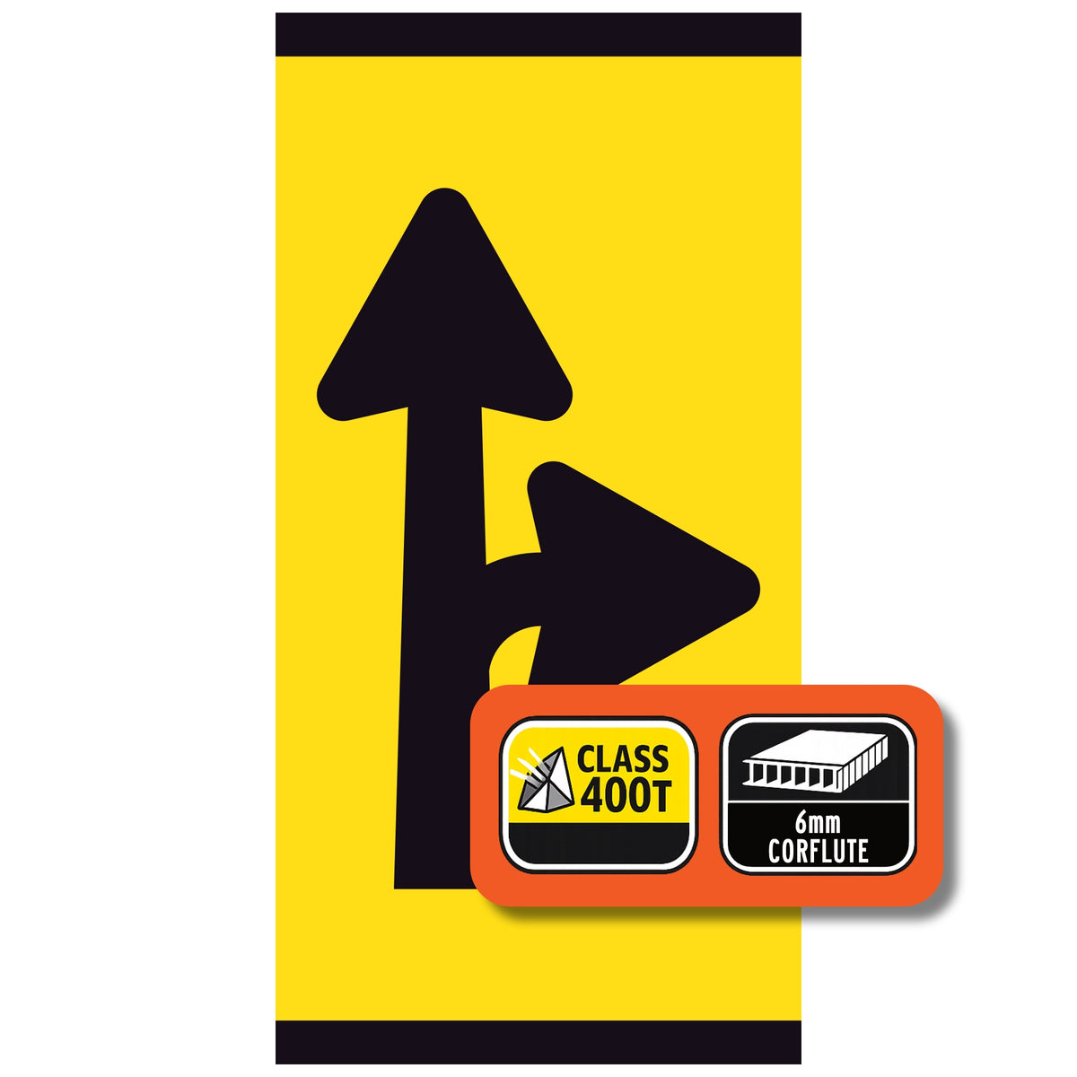 Lane Ahead & Right Turn Open (SYM)