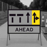 Lane Ahead & Right Turn Open (SYM)