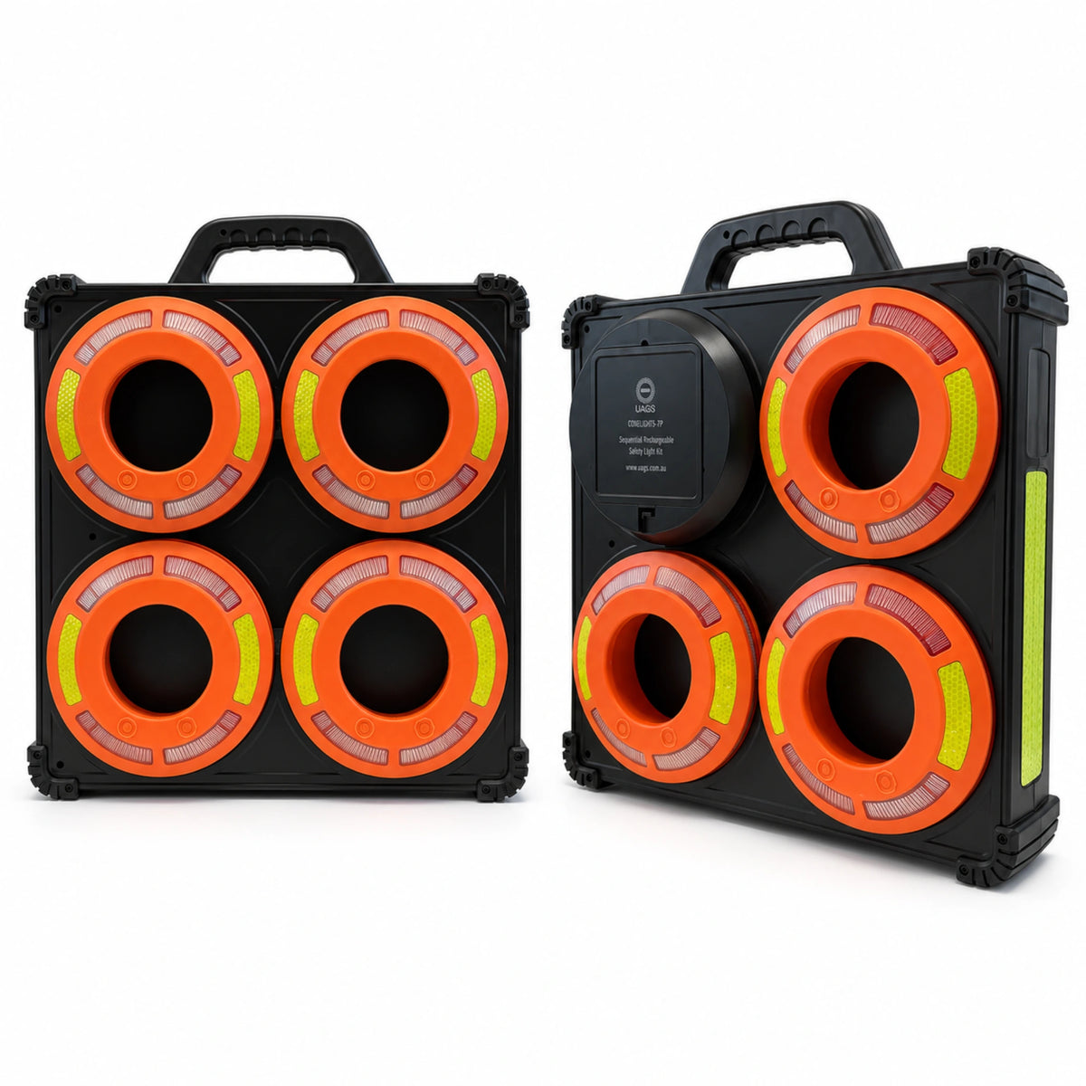 7-Light Sequential Rechargeable LED Warning Light Kit
