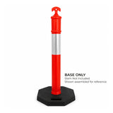 Contractor Series bollard base with T-top bollard stem fitted
