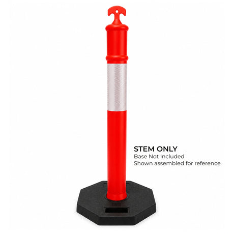 Contractor Series T-top bollard assembled with base 