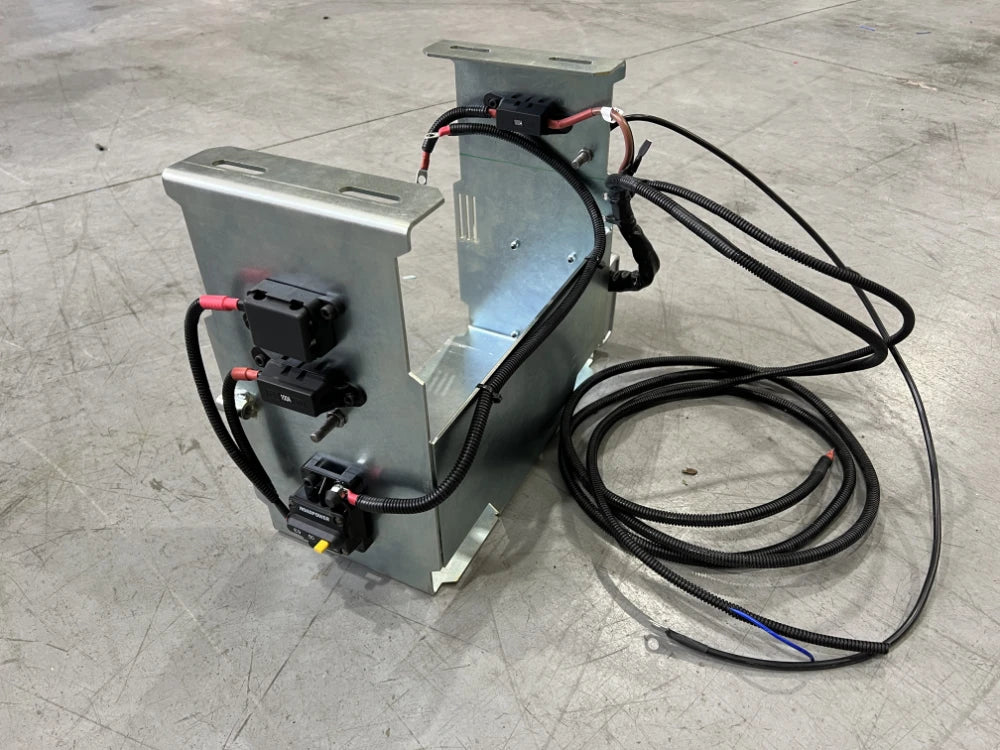 UAGS heavy duty adjustable under tray battery tray for auxiliary battery mounting