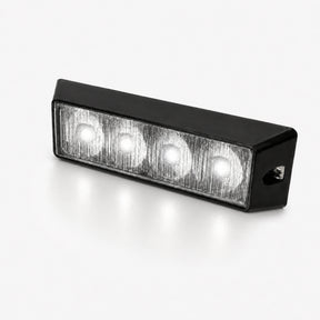 The warning light head running white output across all four LEDs