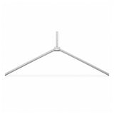 Folding DuraGal traffic sign frame leg in deployed position with 25 x 25mm SHS steel construction