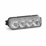 The black LED warning light head shown with the rubber mounting surround removed