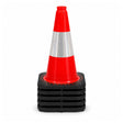 Five 450mm heavy duty traffic cones nested in a stack showing the pack of 5