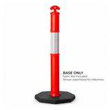 T-top bollard stem assembled in Heavy Duty Series base