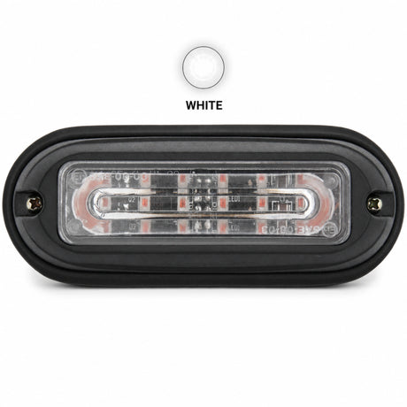 HL6 18W White LED Warning Light Head | Linear Lens