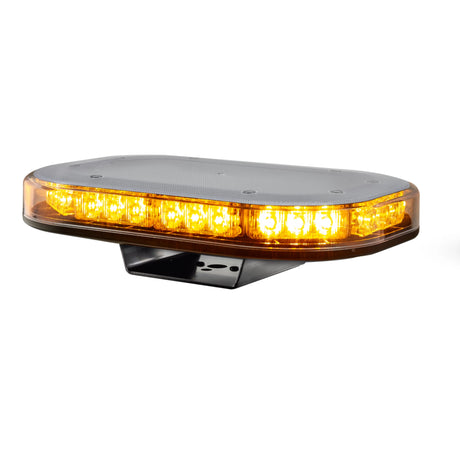 LB246ACM 246mm amber LED fixed-mount warning mini light bar with clear lens and single-bolt roof mounting