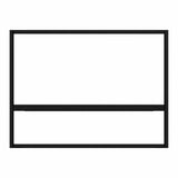 Multi Message Traffic Sign Frame 1 (MMF01) for two 600x600mm and one 1200x300mm corflute panels