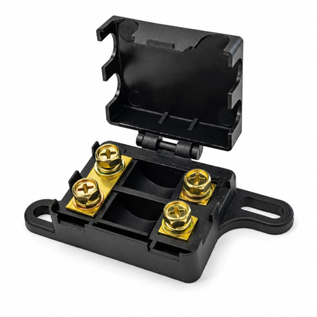 OEX ACX6535 twin in-line MIDI fuse holder open view showing twin fuse positions