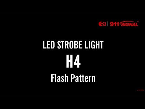 H4 12W LED Warning Light Head | TIR Lens
