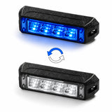 TC4 blue and white light head shown twice, lit blue above and lit white below with cycle arrows between, showing that the two colours alternate rather than run together