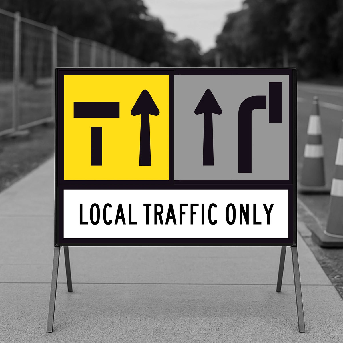 Left Lane of 2 Lanes Closed (SYM) TM10-3A