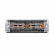 U30-6 ultra-slim LED warning light head, front view of the lens, unlit