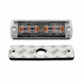 U30-6 ultra-slim LED warning light head with its 3M adhesive mounting pad
