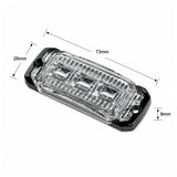 3W Ultra-Slim Dual Colour LED Warning Light Head | Amber/White