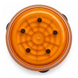 Top view of the Weldex 30W rotating beacon looking down through the round amber lens