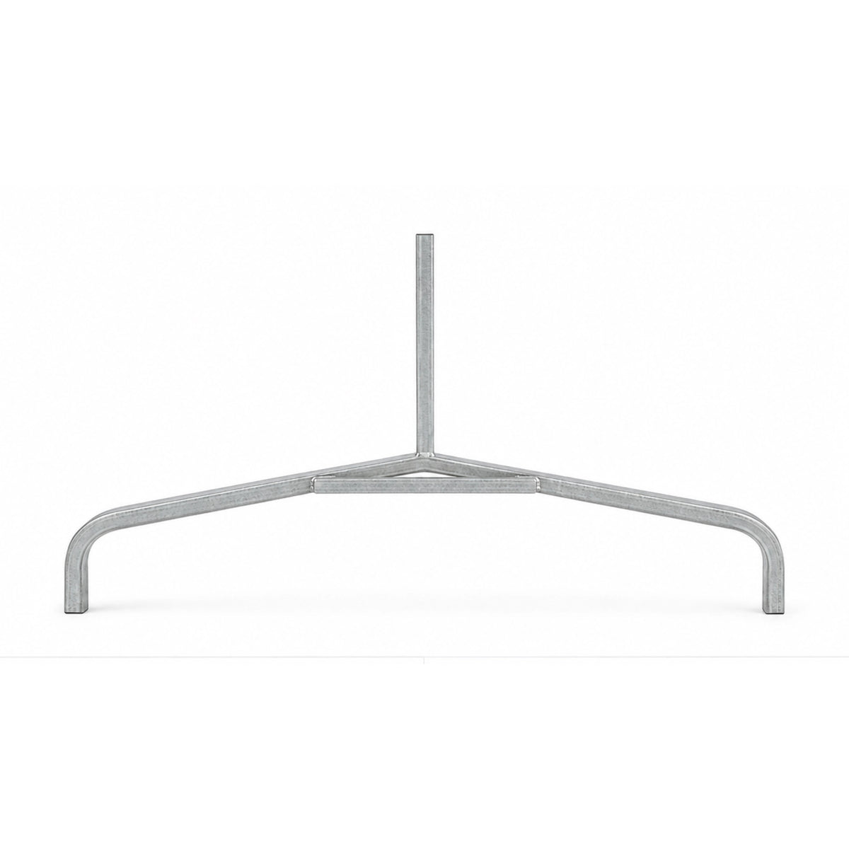DuraGal curved traffic sign frame leg highlighting the 25 x 25mm SHS frame and 20 x 20mm stem construction
